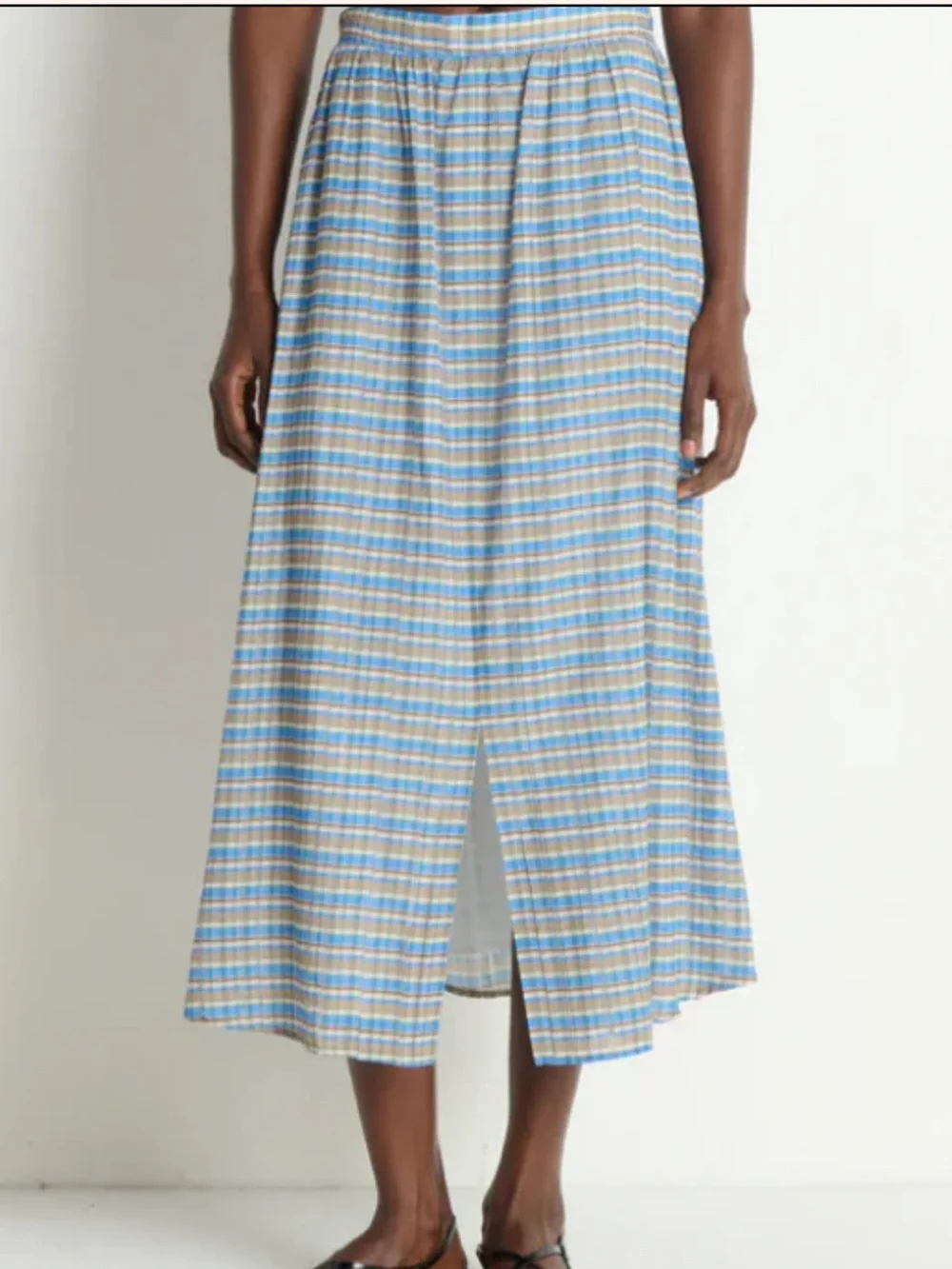 NWT- Nation Los Angeles - Tatiana Skirt - Coastal Plaid - Nation LTD